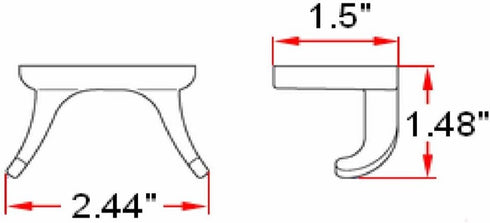 Design House 533059 Millbridge Bath Accessories, Polished Chrome Robe Hook