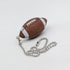 lasenersm 2 12" Pieces Rugby Ceiling Fan Pull Chain Beaded Ball Pull Chain Extension with Rugby Pendant Ceiling Fan