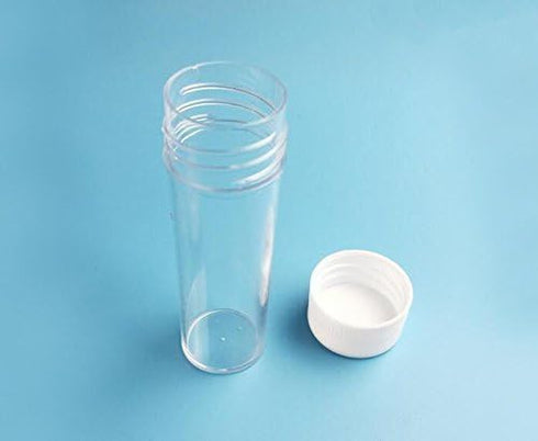 erioctry 25ml Plastic Containers Tubes Vials Sample Container with Screw Cap, Storage Containers (Pack of 12)