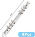 SUPERFINDINGS 4Pcs 6-Hole Ring Binder Mechanisms Replacement Kit A5 Notebook Mechanism Replacement Metal Clip Ring Binder with Screws Nuts Inner Diameter: 21mm by SUPERFINDINGS