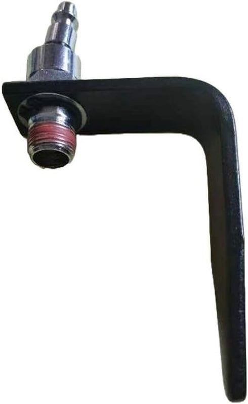 22-414 Heavy Duty Aluminium Pneumatic L-Shaped Rafter Hook for Nail Guns with 1/4in. Industrial Body and 3/8in. Male NPT Swivel Fitting (3/8 inch) by Zeluga