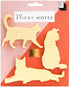 Cat Sticky Notes, 3 Separate Designs, Cat Shaped Sticky Note Pads, Novelty Paper Pads for Office Supplies