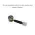 HAHIYO 20Sets 12x15mm Furniture Connector Cam Lock Fittings Dowel Flat Back Fastener Table Side Knock Down