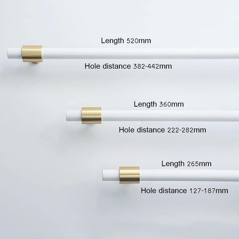 IBOWZ Kitchen Cupboard Handle Wardrobe Long Handle Adjustable Hole Distance Cabinet Handle Beech Wood Base Made