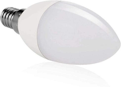 E14 Bulbs, 5 50 C37 B11 Bulb Bulbs,6000 6-Pack LED Candelabra Light watt, watt Equivalent Ceiling Fan Chandelier Kelvin