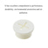 HAHIYO 4Pcs 0.8Inch White Flexible Rubber Desk Grommet, Wire Management Cord Hole Cover for Office Home