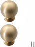 SANCHAKOU Cabinet Knobs Pulls 2Pcs Brass Wardrobe Handle Drawer Single Hole Cabinet Bedside