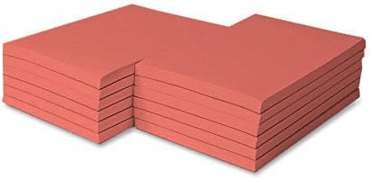 Colored Memo Pads Size 8.5 X 5.5-100 Sheets Per Pad, 5 Pads