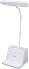 WZZHHJ Dual Pen-Holder LED Desk Lamp USB Charging, Eye-Care Soft Light, 3-Color Touch