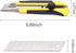 25MM Heavy Duty Utility Knife, Box Cutter SK-5 Retract Blades, Snap-Off Cutters with Rubber Grip for Cardboard, Boxes, DIY Crafts (Utility Knife)