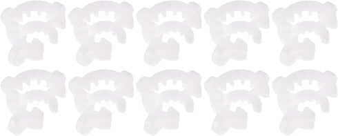 YOKIVE 10 Pcs Joint Clip, Lab Plastic Clips for Fixing Glass Instruments, 10/18mm and 10/30mm Glass Taper Joint