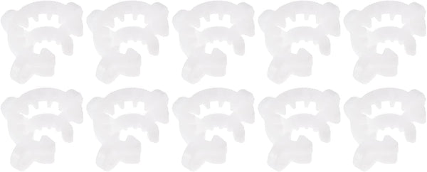YOKIVE 10 Pcs Joint Clip, Lab Plastic Clips for Fixing Glass Instruments, 10/18mm and 10/30mm Glass Taper Joint