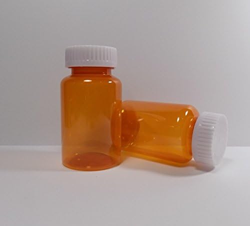 RX Bottle Supply Plastic Travel Screw-Top Wide Mouth Packer Bottles Container Jars Clear Amber 5