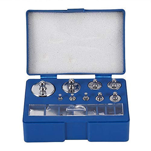 17Pcs Precision Calibration Weight Set, 1 x 100g, 1 x 50g, 2 x 20g, 1 x 10g, 1 x 5g, 2x2g, 1x 1g, 1x500mg