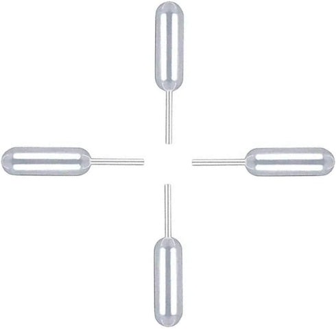 Dessert Pipettes 4ml - 60PCS Plastic Squeeze Transfer Pipettes Dropper Liquid Injector for Cupcake Strawberries