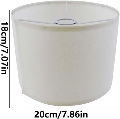 KUYYFDS 7.86x7.86x7.07 Inch Lamp Cover, Floor Lamp Shades Table Fine Linen Lampshade Covers Removable Washable Drum