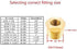 Joywayus 3 Pack Reducer Hex Bushing, Brass Reducing Cast Pipe Fitting 3/8" NPT Male x 1/4" NPT Female Adapter