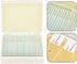 Prepared Microscope Slides 25pcs, Biology Glass Lab Specimens for Basic Science Education with Labels and Case