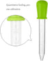 10 Pcs Liquid Droppers, Silicone and Plastic Pipettes with Bulb Tip for Candy Oil Kitchen Gummy Making, 5-ML
