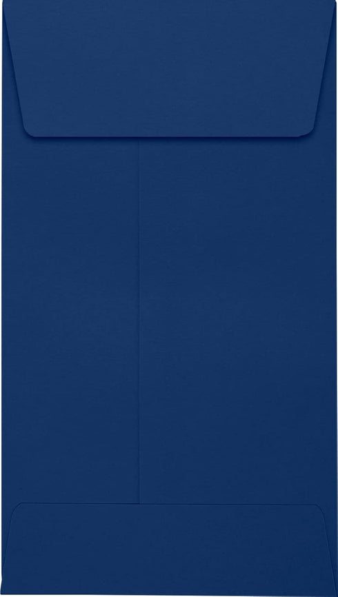 LUXPaper #5 1/2 Coin Envelopes in 80 lb. Navy, 50 Pack for Coin Collections, Small Inventory Items, and Stamps