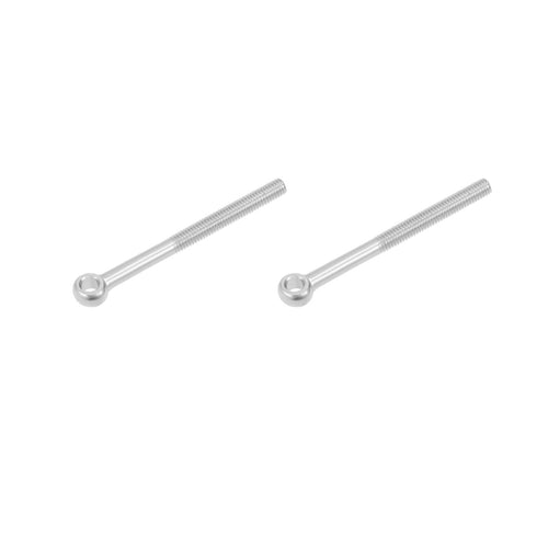 Shoulder Swing Lifting Bolt (M6x70mm) 2Pcs, 304 Stainless Steel Eye Bolts - Silver for Home Renovation, Pipeline Gate