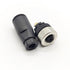 2Pcs M12 5 Pin Female Circular Connector, B Code IP67 Waterproof Field Assembly Sensor Adapter for PG7 Cable
