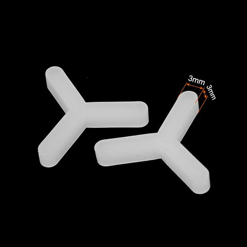 uxcell Wall Floor Tile Plastic Y Type Spacers Tiling Tools 3mm White 1000pcs by uxcell