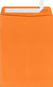 LUXPaper 9 x 12 Open End Window Envelopes | Peel & Press | Mandarin Orange | 80lb. Text
