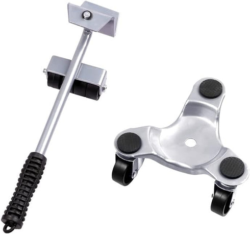Xiyesang 6" 4 200 lbs 1 Steel Tri-Dolly pcs, Load Capacity, Great for Moving Furniture & Appliances, Durable and Easy