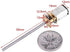 DC 6V Gear Motor High Electric with Long M355MM Screw Thread Output Shaft 30/60/100/150/200/300/400/500RPM