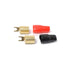 Premium 0/1 Gauge Wire Connectors, Pack of 3 Pairs Gold Plated Spade Connector for Amplifier Wiring Kit