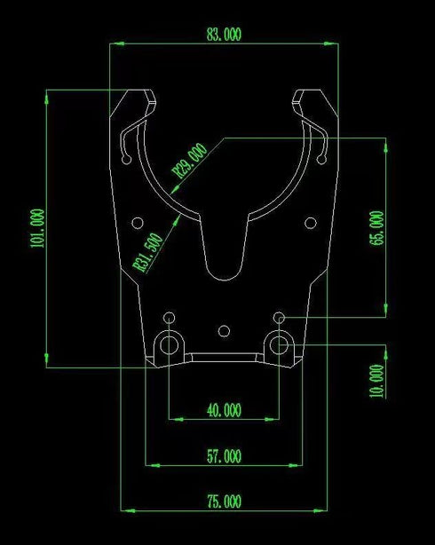 HSK 63F Tool Holder Clamp Machine Tool Spindle Fork CNC Engraving Automatic Change Claw Handle