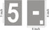 5 Inch Large Number Stencils for Painting - 11 Pack Templates for Curb Address, Cakes, Crafts, Reusable Stencils