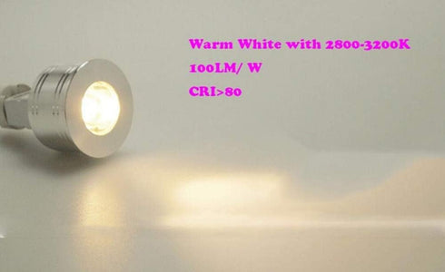 MR11 LED Light Bulbs, 1W MR11 GU5.3 Bi-Pin Base LED Spotlight Bulb, Warm White 3000K for Landscape Accent Lighting (8