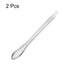 uxcell Micro Scoop 125mm Stainless Steel Reagent Sampling Lab Spoon Spatulas for Laboratory 2Pcs