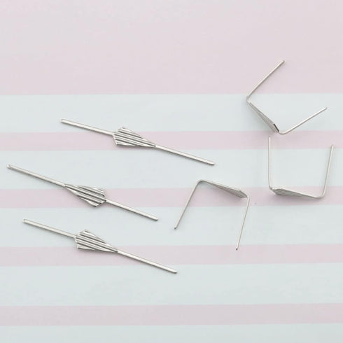 ITROLLE 200PCS 45mm Chandelier Connector Clip Stainless Steel Chandelier Lamp Bow Tie Connectors Chandelier