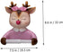Zerodeko Wall-Mounted Toilet Paper Holder Cartoon Deer Design, Bathroom Tissue Rack with Storage, Decorative Roll Paper
