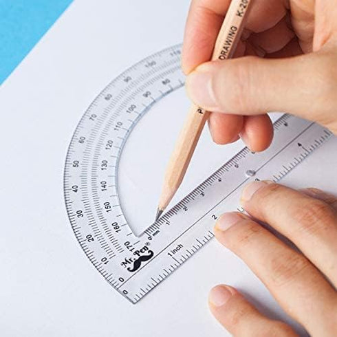 Mr. Pen Protractor Set, 9 Pc Drafting Tools for Math Geometry
