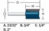 84602MC 23/32 3/4 Bosch in. x in. Carbide-Tipped Plywood Mortising Router Bit