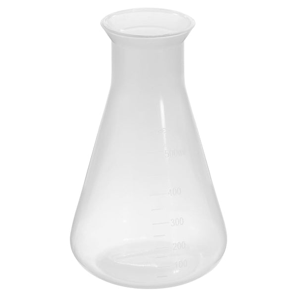 PATIKIL 500ml Plastic Erlenmeyer Flask, Clear, 1 Pack Wide Mouth Conical Flask for Laboratory