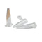 50 Piece 1.5 ml Microcentrifuge Tube Graduated Holder Vial with Snap Cap, Clear EP Tube