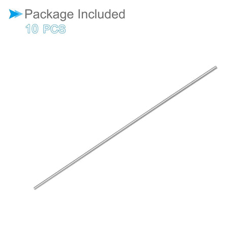 Round Steel Rod, 1.6mm Diameter, 100mm Length, High Speed Steel Bar Stock Craft DIY Tool, 10-Pieces
