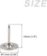 Upholstery Nail Tacks (11x15x1.2mm) 150Pcs, Iron Flat Head Push Pins - for House Construction, Home Kitchen Furniture, Silver Tone