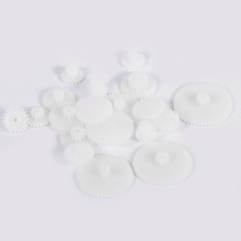 Set, 19 Garosa Motor Gear Plastic Durable Gear Kit with Parts for Robot Toys and Cars, Ideal for Model Building