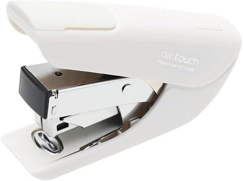Effortless Heavy Duty Office Stapler, Small White Stapler, 20 Sheet Capacity for Desk, Low Force