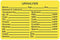 Tabbies Veterinary Laboratory Labels, Fluorescent Yellow, Urinalysis Labels, 3"W x 2"H, Instructions and Lab Results for Doctors and Staff, 320 Labels Per Roll