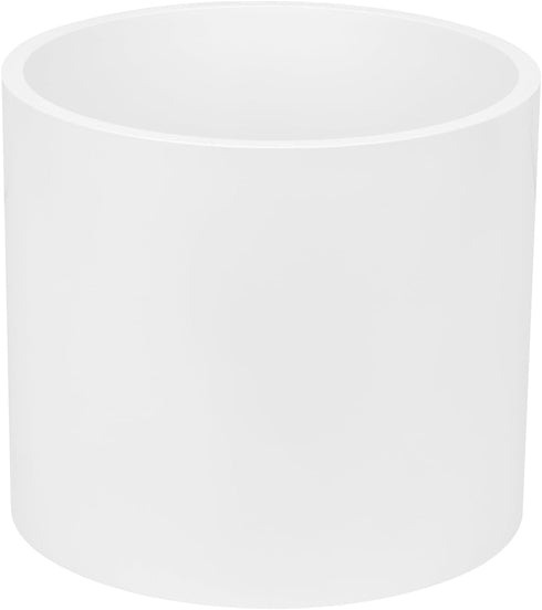 6" PVC Pipe Coupling Adapter, Schedule 40 Heavy Duty Slip Socket Connectors for DIY PVC Shelf Garden Support (White)
