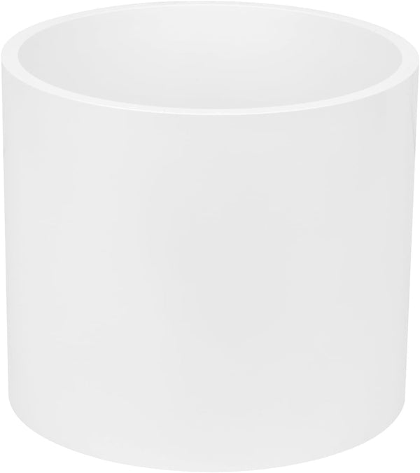 6" PVC Pipe Coupling Adapter, Schedule 40 Heavy Duty Slip Socket Connectors for DIY PVC Shelf Garden Support (White)