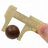 Mini Brass Sliding Caliper - 80mm Double Scale for Measuring Gemstones and Jewelry Components Bead