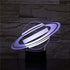 MOUDOAUER 3D 7 Planet Saturn Acrylic Night Light Color Change LED Desk Lamp Touch Decor US
